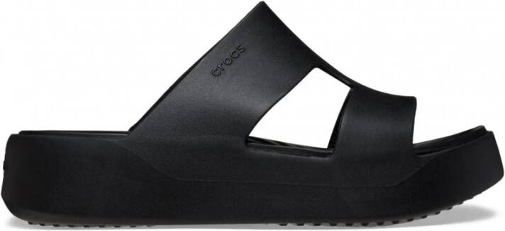 Crocs Platform H-Strap Sandalen voor Getaway Black Dames