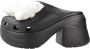 Crocs Siren Rosette Klompen Black Dames - Thumbnail 1