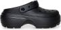 Crocs Zwarte Slip-On Sandalen met Verstelbare Band Black Dames - Thumbnail 1