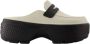 Crocs Stijlvolle Linen Black Slip-On Mules Gray Dames - Thumbnail 6