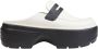 Crocs Stijlvolle Linen Black Slip-On Mules Gray Dames - Thumbnail 1