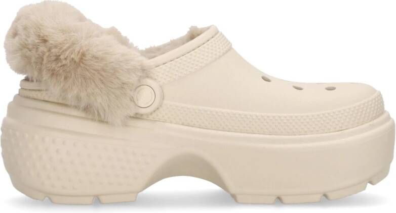 Crocs Stomp Gevoerde Klomp Stucco Beige Heren