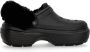 Crocs Zwarte gevoerde Stomp klomp met bont Black - Thumbnail 2