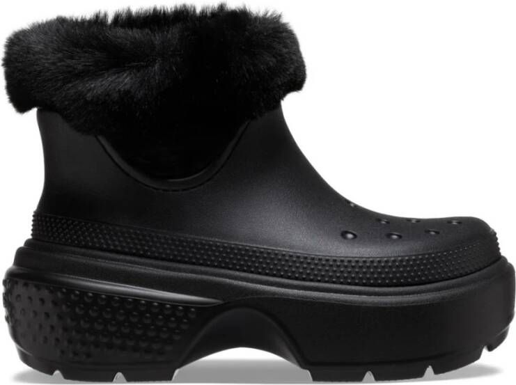 Crocs Stomp Gevoerde Laars Black Dames