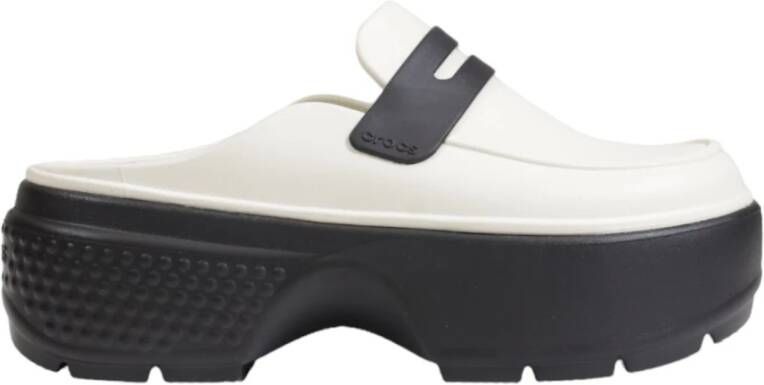 Crocs Witte Instap Rubberen Schoenen Vrouwen Herfst Winter White Dames