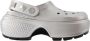 Crocs Zilver Synthetische Stomp Sandalen Gray Dames - Thumbnail 1