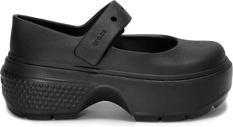 Crocs Zwarte Mary Jane Plateau Schoenen Black Dames