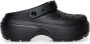 Crocs Zwarte Plateau Sandalen met Rubberen Zool Black Dames - Thumbnail 7