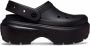 Crocs Classic Stomp Sandalen & Slides Dames Black maat: 41 42 beschikbare maaten:36 37 38 39 40 41 42 - Thumbnail 1