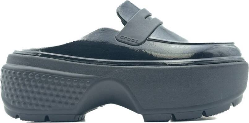 Crocs Zwarte Sleehakken High Shine Collectie Black Dames