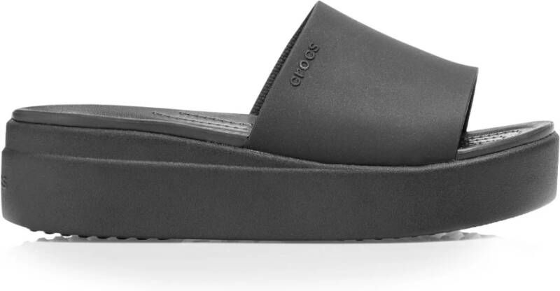 Crocs Zwarte Slide Sandalen Black Dames