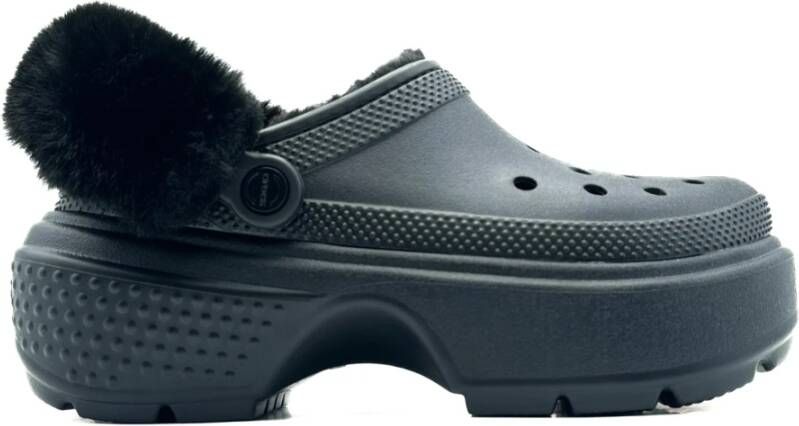 Crocs Zwarte Stomp Gevoerde Schoenen Black Dames