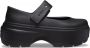 Crocs Zwarte Mary Jane Plateau Schoenen Black Dames - Thumbnail 1