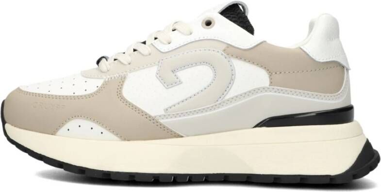 Cruyff Hyde Runner Sneakers Leren Sneaker Dames Beige