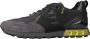 Cruyff Superbia Hex Dk. Grey Black Fluo Yellow Grijs Leer Lage sneakers Heren - Thumbnail 2