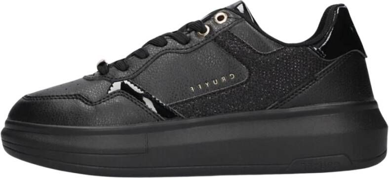 Cruyff Zwarte Lage Sneakers Pace Court Black Dames