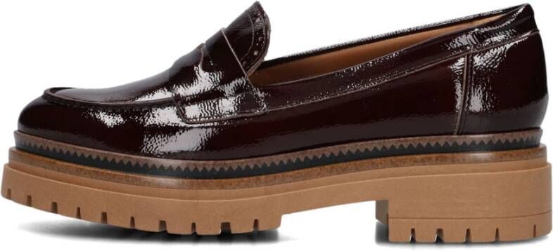 Ctwlk. Bruin Leren Loafers Farah Brown Dames