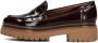 Ctwlk. Bruin Leren Loafers Farah Brown Dames - Thumbnail 3