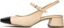 Ctwlk. Elegante Beige Leren Slingback Hakken Beige Dames - Thumbnail 3