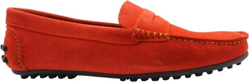 Ctwlk. Klassieke Loafers voor Mannen Orange Heren