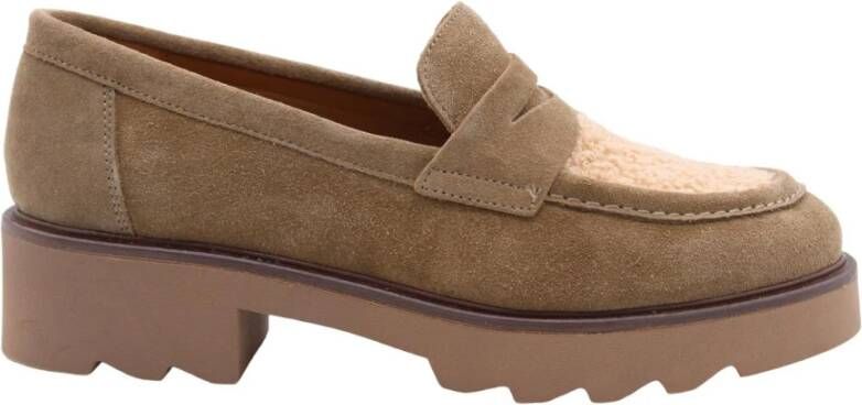 Ctwlk. Klassieke Mocassin Rollo Schoenen Brown Dames