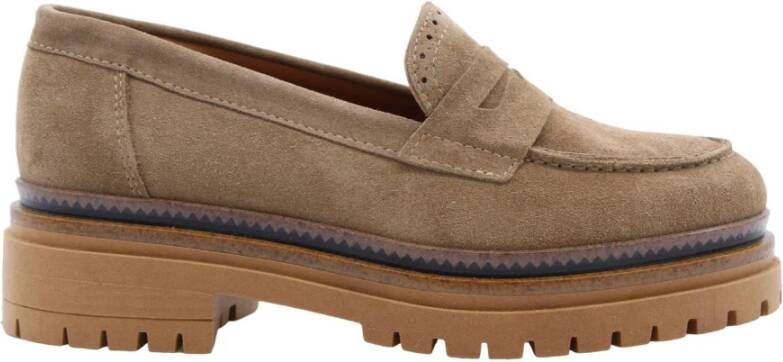 Ctwlk. Klassieke Mocassin Schoenen Brown Dames