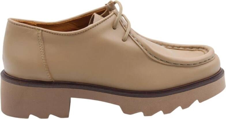 Ctwlk. Veterschoen Vanliefde Beige Dames