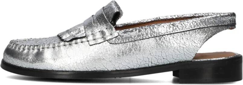 Ctwlk. Zilveren Slingback Schoenen voor Vrouwen Gray Dames