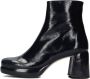 CTWLK Bambossa Enkellaarsjes Enkelboots met rits Dames Zwart - Thumbnail 3