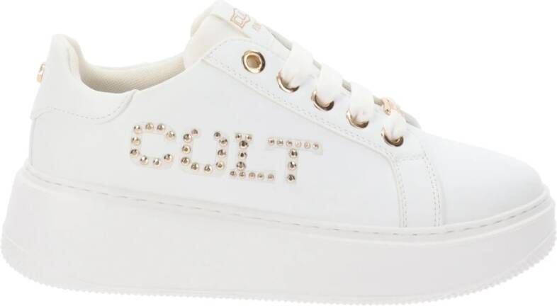 Cult Dames Sneakers van imitatieleer White Dames