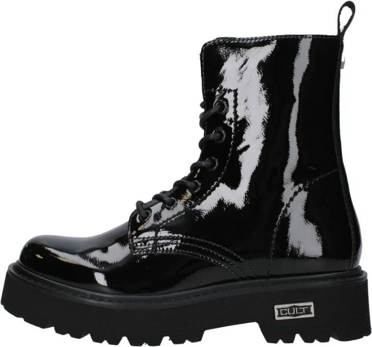 Cult Zwarte Anfibio Slash Laarzen Black Dames