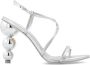 Cult Gaia Robyn leren sandalen met hak Gray Dames - Thumbnail 1