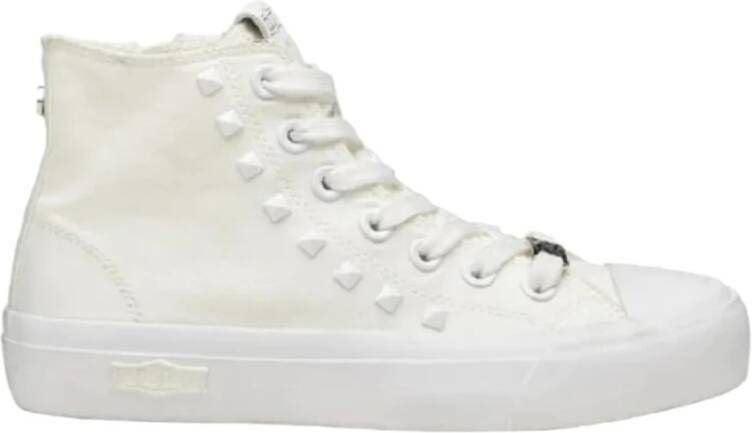 Cult Hoge Top Canvas Sneakers White Dames