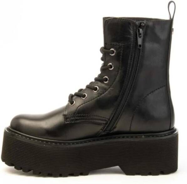 Cult Leren Mid-Top Damessneakers Black Dames