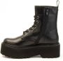 Cult Leren Mid-Top Damessneakers Black Dames - Thumbnail 1