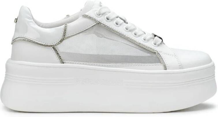 Cult Parel Strass Platform Sneakers White Dames