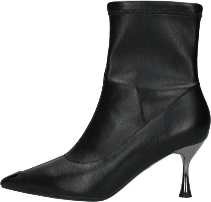 Cult Stijlvolle zwarte instap enkellaarsjes met stilettohakken Black Dames