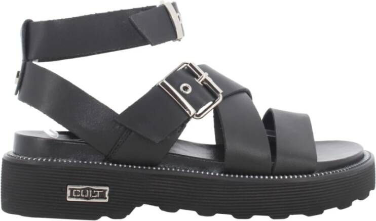 Cult Urban Chic Leren Sandalen Black Dames