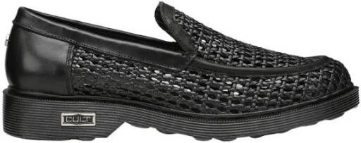 Cult Zwarte Leren Heren Loafer Schoen Black Heren