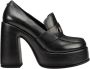 Cult Zwarte Leren Loafers Stijlvolle Damesschoenen Black Dames - Thumbnail 1