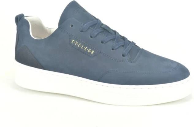 Cycleur de Luxe Blauwe Nubuck Sneaker Blue Heren