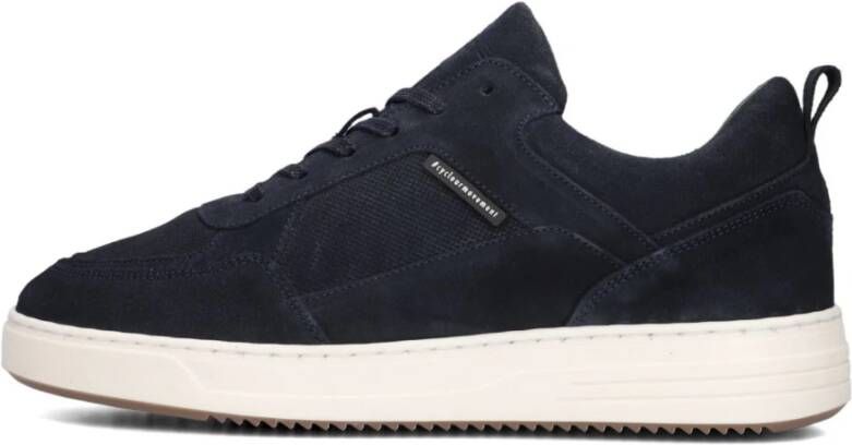 Cycleur de Luxe Navy Suède Lage Sneaker Blue Heren