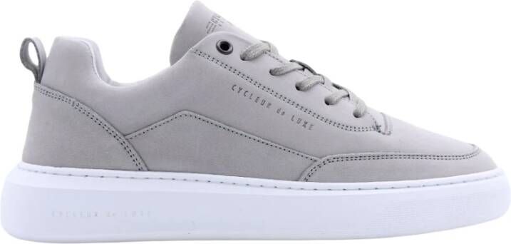 Cycleur de Luxe Reliëf-logo low-top sneakers Grijs Heren