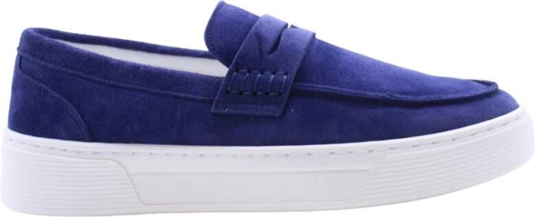 Cycleur de Luxe Stijlvolle Moccasin Loafers Blue Heren