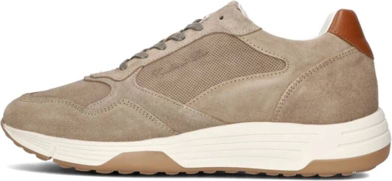 Cycleur de Luxe Taupe Anchor Lage Sneakers Stijlvol Ontwerp Beige Heren