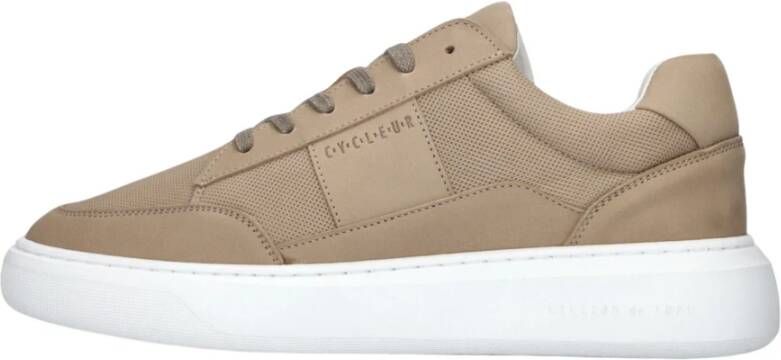 Cycleur de Luxe Taupe Nubuck Lage Sneakers Beige Heren