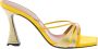 D'Accori Gele Sandalen met Kristallen Yellow Dames - Thumbnail 1