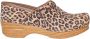 Dansko Beige Animal Print Instap Schoenen Brown Dames - Thumbnail 1