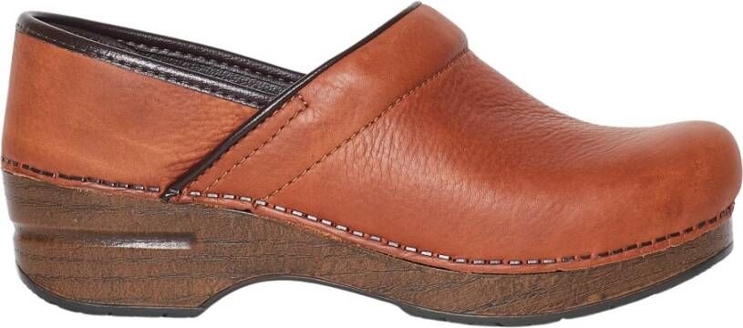 Dansko Klassieke Slip-On Leren Schoenen Brown Dames