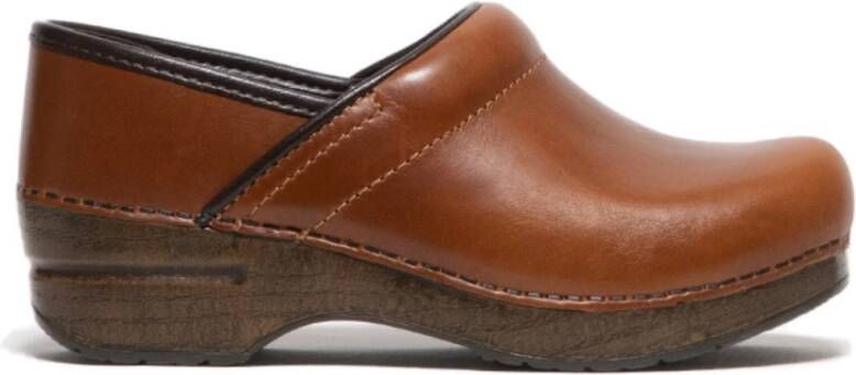 Dansko Klassieke Slip-On Leren Schoenen Brown Dames